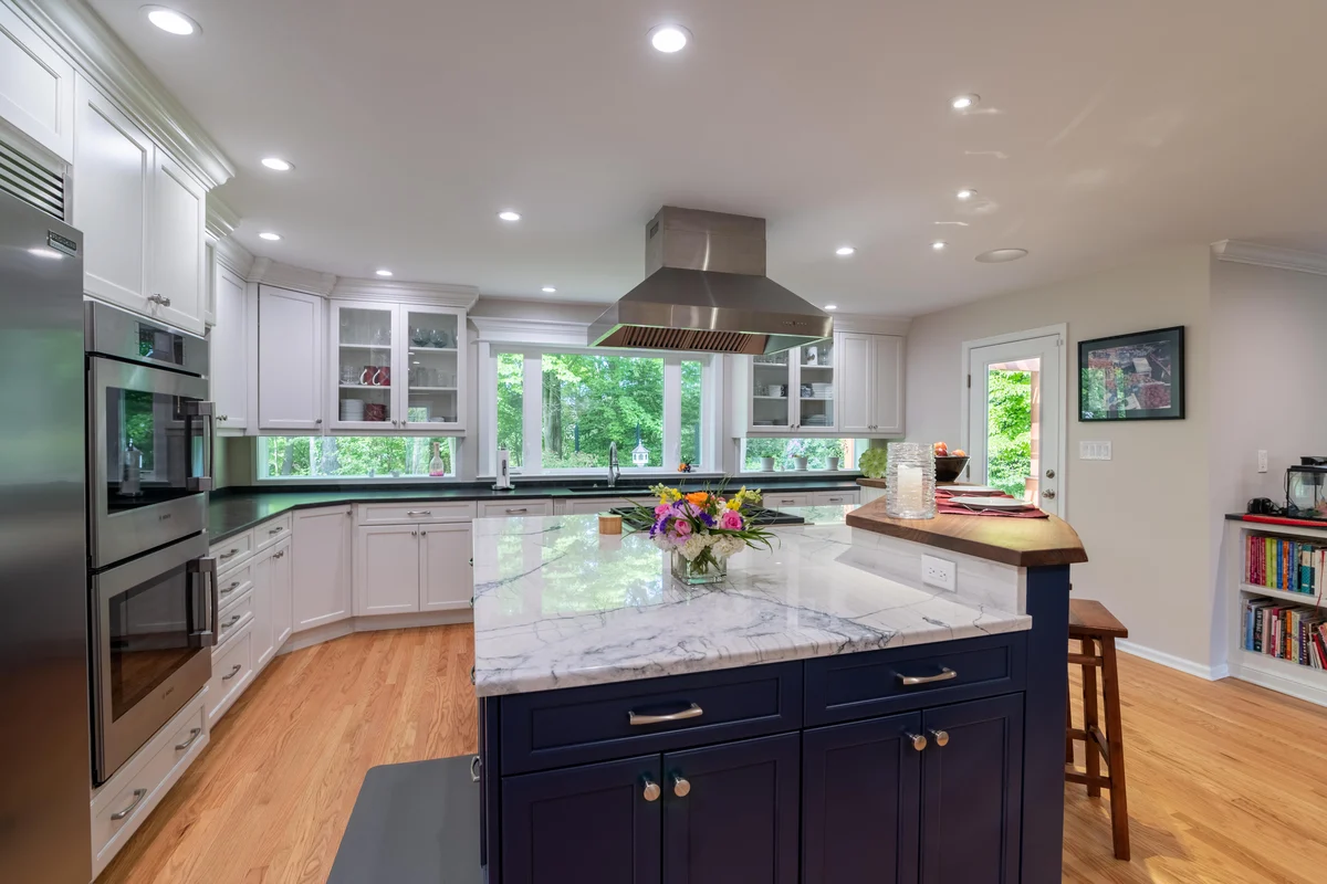 Color-forward cabinetry by The Cabinet Coach