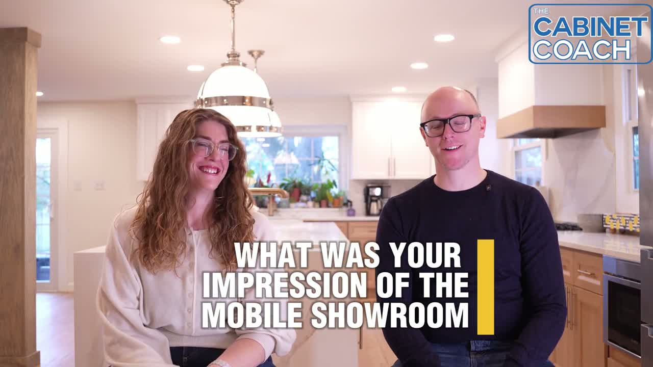 Client sharing their Cabinet Coach project experience
