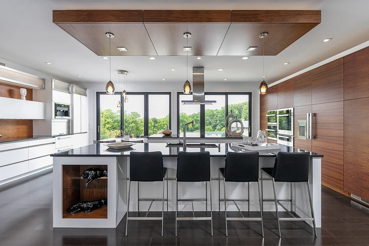 Kitchen project by The Cabinet Coach: White & Wood Modern Kitchen