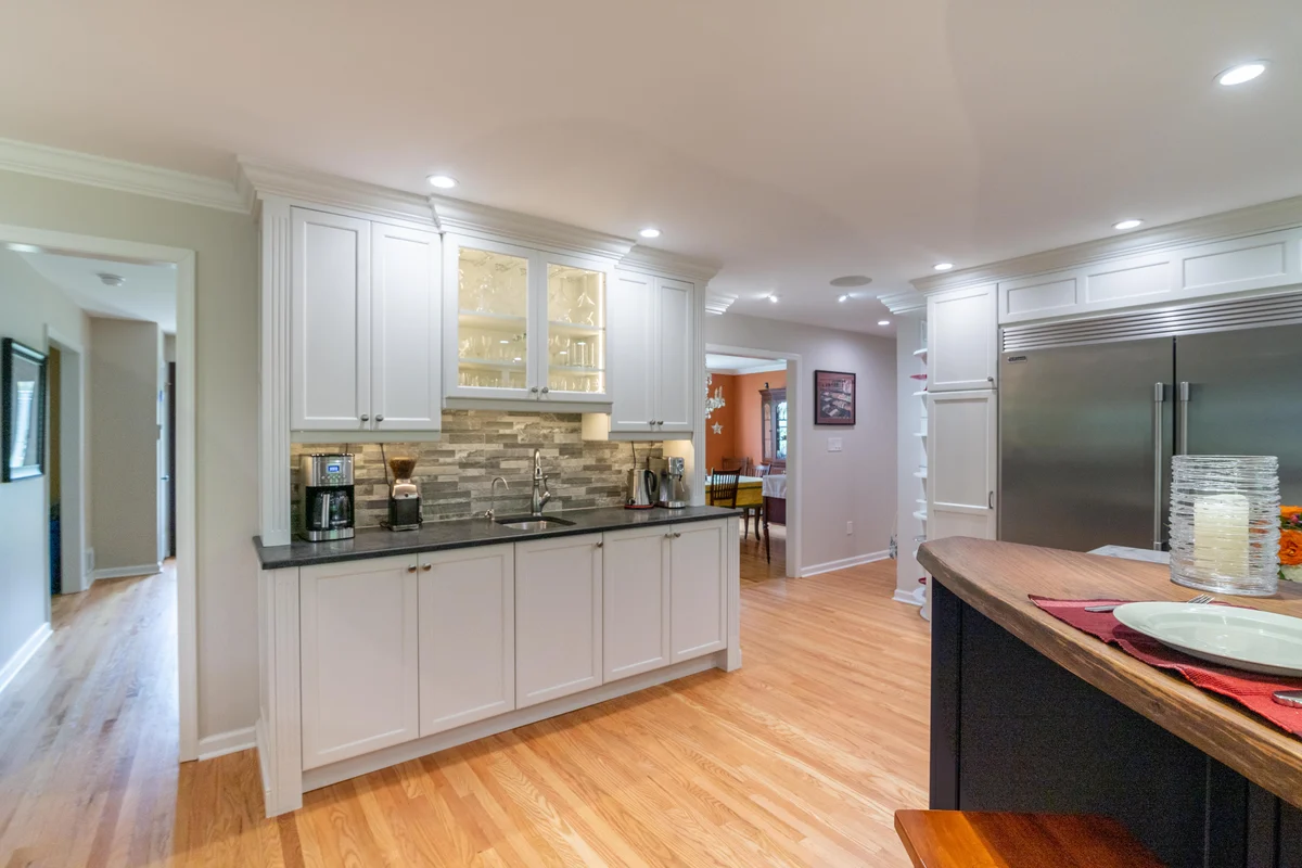 White Cabinetry with Dark Contrast, detail 2