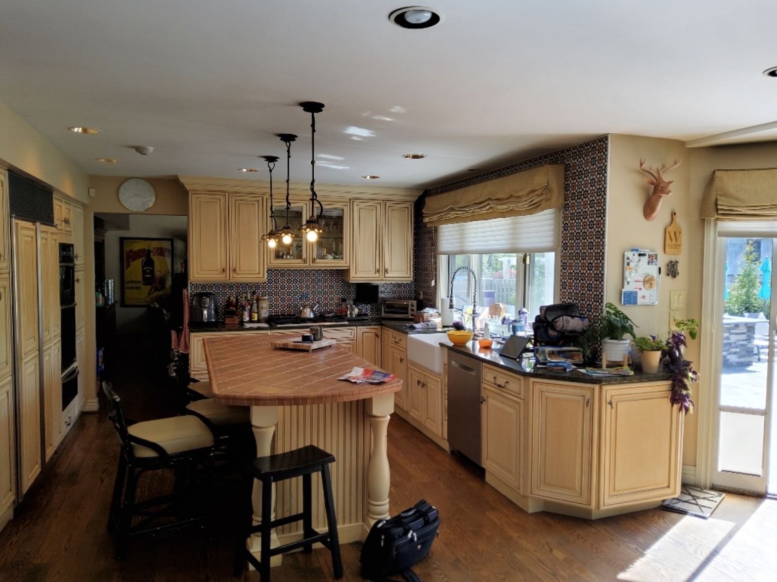Royal Blue Kitchen before the remodel