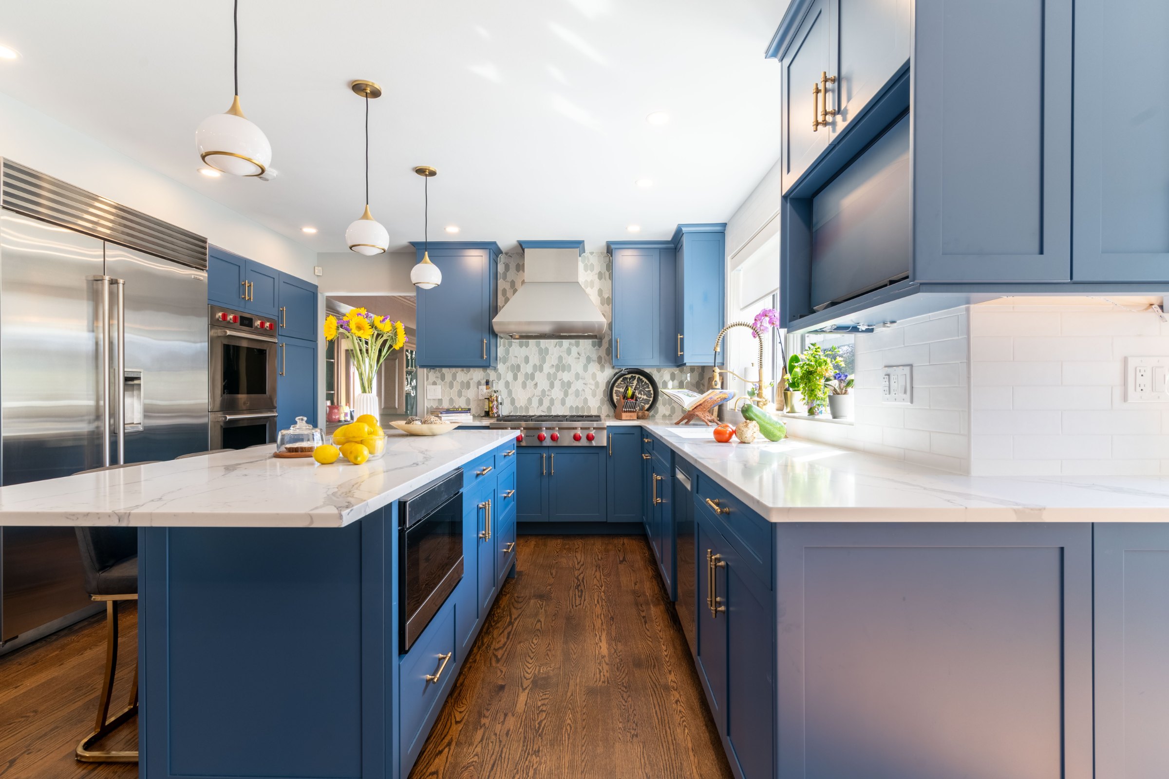 Royal Blue Kitchen cabinetry