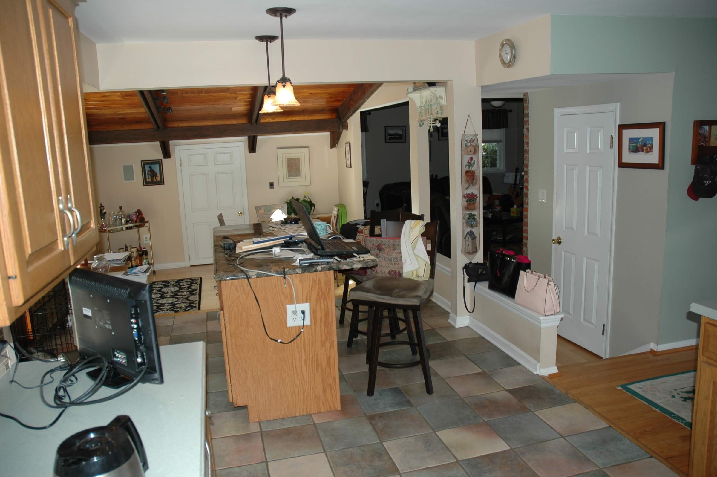 White Kitchen before the remodel