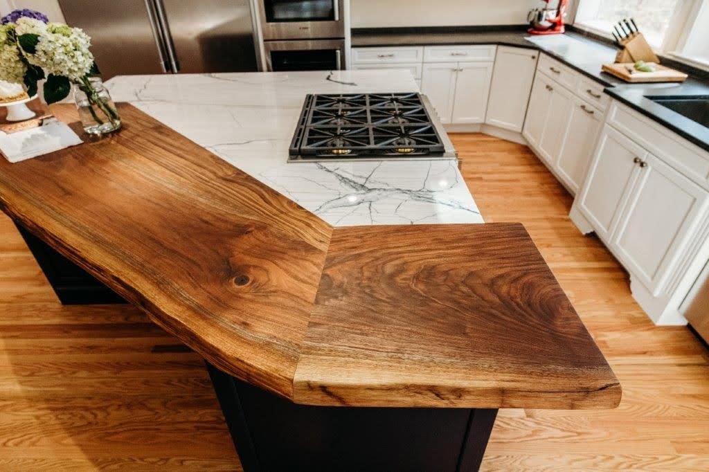 Live-Edge Wood cabinetry