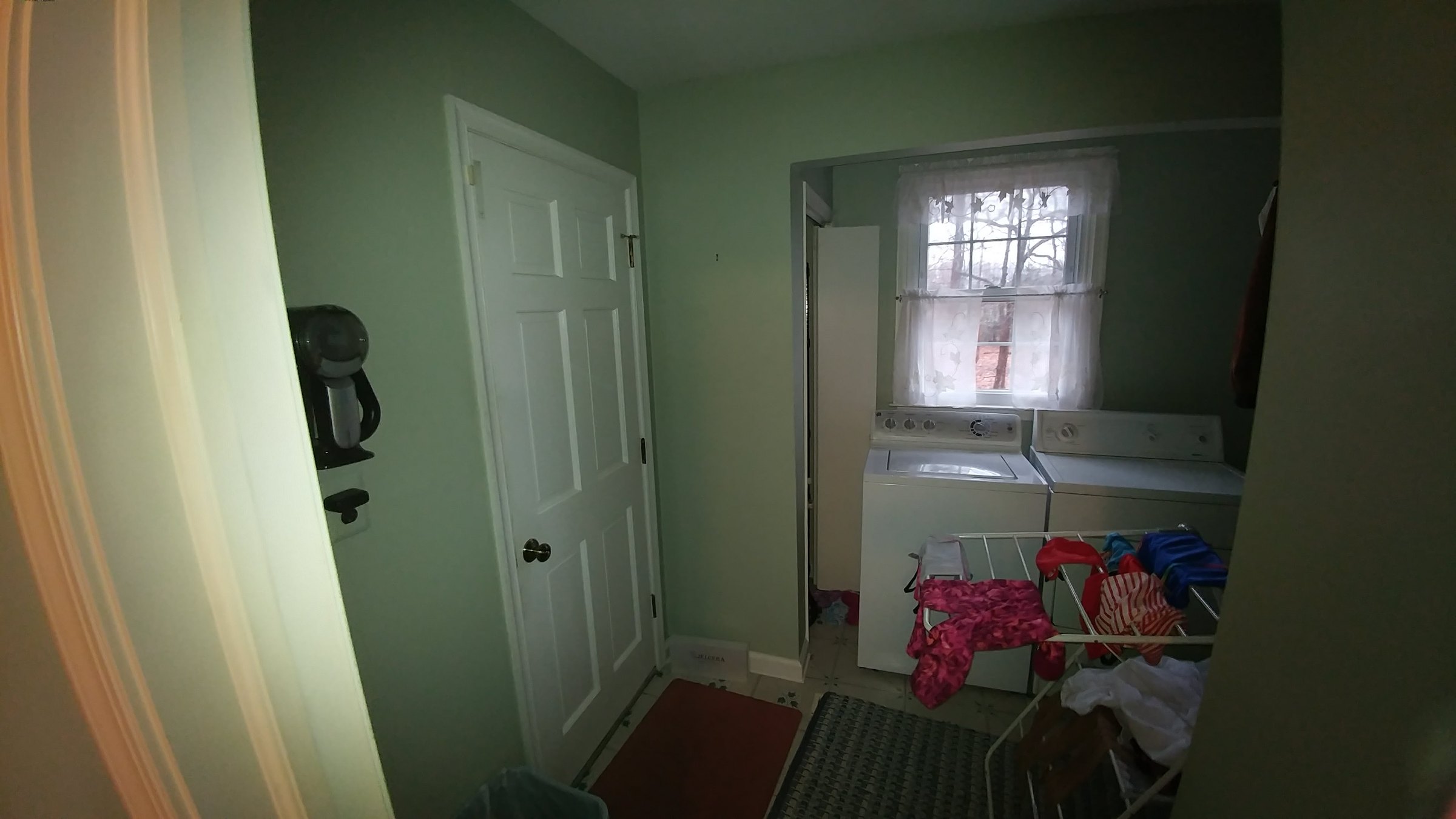 Bath/Laundry Cabinetry before the remodel